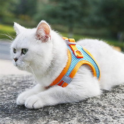 SafePaws™ Comfortabel Katten Harnas | Ontsnappingsbestendig | Zacht Katoen | Verstelbare Bandjes | Veilig voor Buitenavonturen