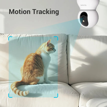 Blurams 2K Binnencamera voor Huisdieren | 360° Rotatie | Tweeweg-Audio | Kleurnachtzicht | Wifi-verbinding | PTZ-Functie
