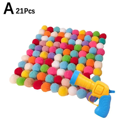 Interactief Katten Speelgoed | Stil Bal Lanceerapparaat | Pluche Ballen | Creatieve Huisdier Spelletjes | Zonder Geluid | Actief Huisdier | Kattenballen | China | Huisdierveilig | Stimulerend Spel | Zonder Chemie