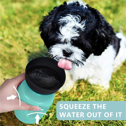 Opvouwbare Waterfles voor Honden 500ml | Lekvrij en Draagbaar, Ideaal voor Wandelen en Reizen