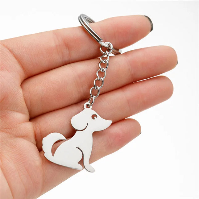 Bulldog Sleutelhanger RVS | Cartoon Dieren Sleutelhangers in Meerdere Stijlen | Sleutelhanger Honden | Accessoires Gift Unisex | Trendy Cadeau