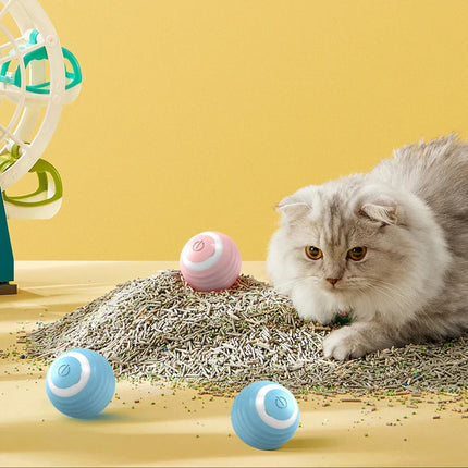 AutoPurr Smart Ball | Interactieve Bal voor Katten met Stille Werking en Intelligent Ontwijkingsmechanisme | Veilig en Duurzaam Speelgoed met Type-C Oplaadfunctie