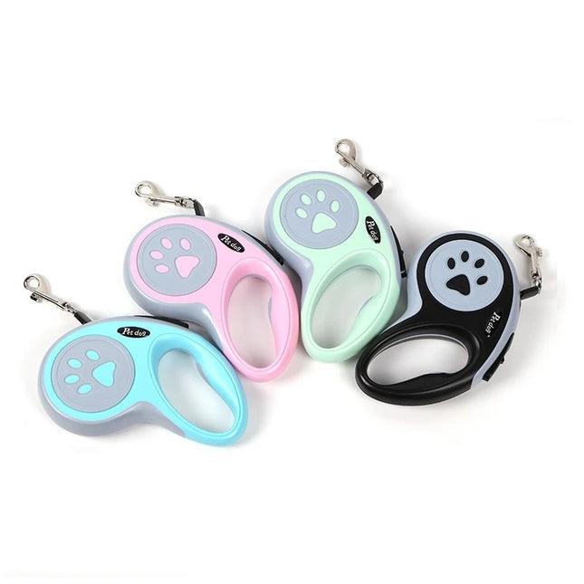 Automatische Nylon Hondenriem Uittrekbaar | Voor Kleine en Middelgrote Honden | Duurzaam | Wandelen en Rennen | Roze/Blauw/Zwart/Groen | 3m 5m | Geschikt Voor Katten | Alle Seizoenen