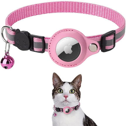 Reflecterende Halsband voor Huisdier | Anti-verlies Tracker | Beschermhoes voor Airtag | Comfortabel en Duurzaam | Verstelbaar voor Katten en Honden