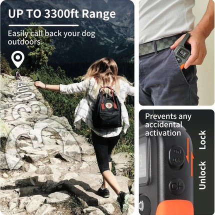 Obroża antyszczekowa BarkShield | Dźwięk i wibracje | Akumulatorowa i wodoodporna | Redukuje szczekanie | Dla wszystkich psów | Zasięg 975 m | Przyjazna dla zwierząt domowych obroża antyszczekowa | Regulowane dopasowanie | Odporna na wstrząsy