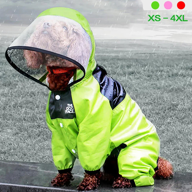 Waterdichte Regenjas voor Honden | Beschikbaar in XS-4XL | Kleuren Groen, Roze en Rood | Ideaal voor Chihuahua, Yorkie en Poedel