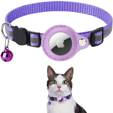 Reflecterende Halsband voor Huisdier | Anti-verlies Tracker | Beschermhoes voor Airtag | Comfortabel en Duurzaam | Verstelbaar voor Katten en Honden
