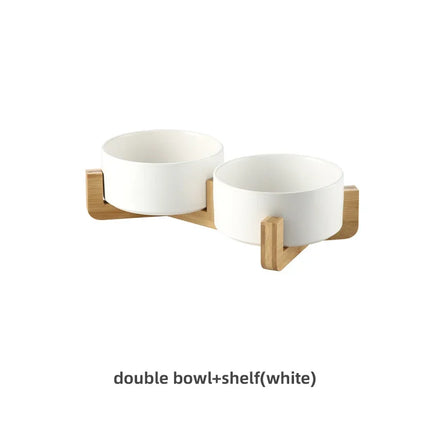 Set van 2 Keramische Voerbakken | BPA-vrij en Loodvrij | Vaatwasser- en Magnetronbestendig | Minimalistisch Design in Diverse Kleuren