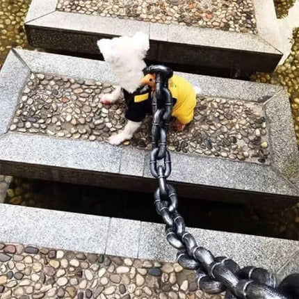 DogsChain | Grappige, Lichtgewicht Hondenriem die Lijkt op IJzeren Ketting | Comfortabel en Stevig | Beschikbaar in 1,5 en 3 Meter