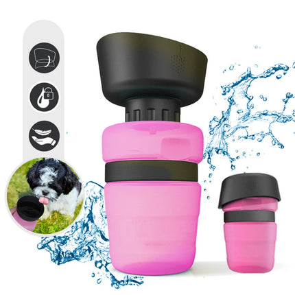 Opvouwbare Waterfles voor Honden 500ml | Lekvrij en Draagbaar, Ideaal voor Wandelen en Reizen