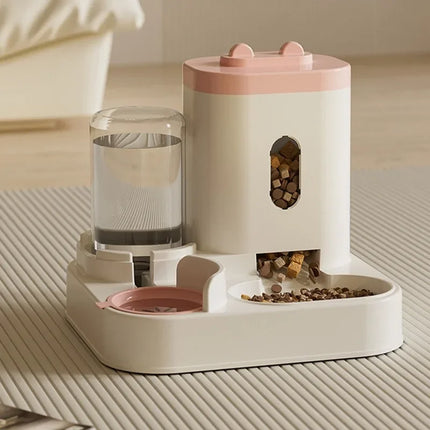 Grote Automatische Voeder- en Drinkbak met Waterfontein voor Huisdieren | Anti-Omkantel Ontwerp | Ideaal voor Katten en Honden