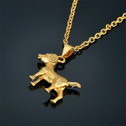 Dierenhanger ketting zilver of goud | Roestvrijstaal | Olifant hond uil kat hanger | Unisex dierenketting | Origineel cadeau voor dames & heren