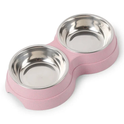 PawPerfect Dubbele Set | Roestvrijstalen Eet- & Drinkbakken voor Huisdieren | Antislip, Duurzaam & Hygiënisch