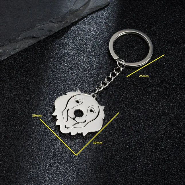 Sleutelhanger dames | Schattige kitten hanger | RVS katten keychain voor tas, portemonnee, rugzak, autosleutels | Zilver accessoire