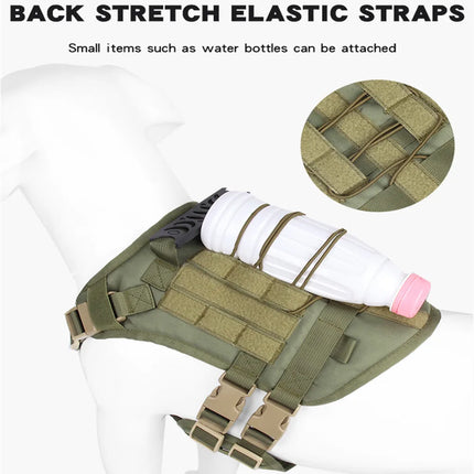 Tactisch Hondentuig voor Middelgrote en Grote Honden | Stevig Nylon | Verstelbaar, Ergonomisch en Comfortabel | Geschikt voor Outdoor, Wandelingen en Training