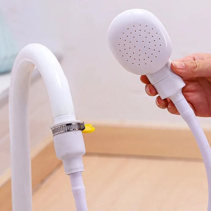 Multifunctionele Douchekop voor Huisdieren | Gemakkelijk Aan Te Sluiten | Flexibele Tuinslang | Ideaal voor Honden, Katten, Buitengebruik | Duurzaam ABS Material