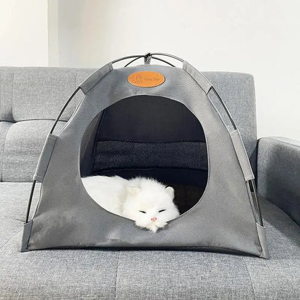 Nala | Uitvouwbare Luxe Kattenhut | Draagbaar Ontwerp | Duurzaam en Comfortabel