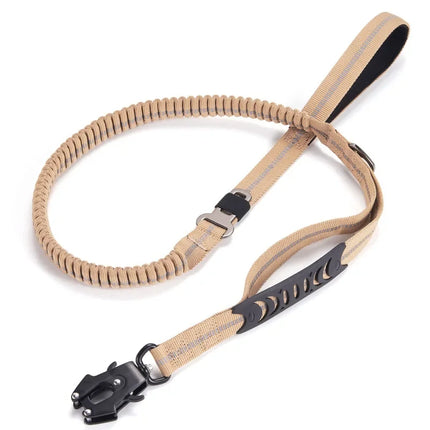 Elastische Hondenlijn met Schokabsorptie en Reflecterende Stiksels voor Actieve Honden