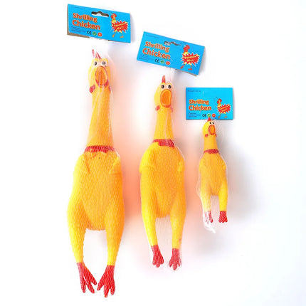 Speelgoedkip met Pieper voor Honden | Veilige Materialen | Meerdere Maten | Tandverzorging en Plezier | 16cm, 28cm, 36cm