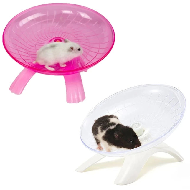 Draaischijf Hamsterwiel Geluidloos | Kunststof Speelgoed | Stalen As Hamstermolen | Kleine Dieren Accessoires | NoEnName_Null