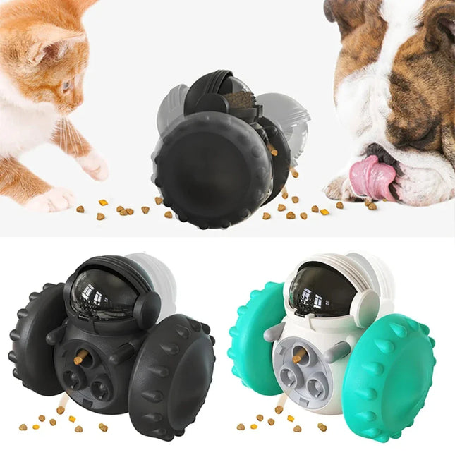 Interactieve SnackTumbler voor Honden en Katten | Stimuleert IQ en Voorkomt Overeten | In Kleuren Turquoise, Groen, Geel, Zwart