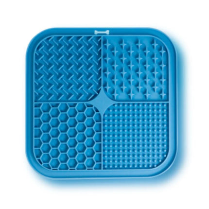 Siliconen Likmat voor Huisdieren | 20x20 cm | Trage Voeding en Spijsvertering Verbetering | Veilig en Schoon | Beschikbaar in Drie Kleuren