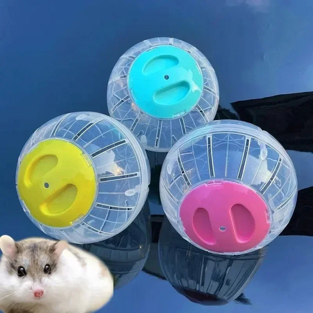 MOONBIFFY Hamster Rennende Bal | Transparant Ademend Ontwerp | Kleine Dieren Fitness Toy | Loopwiel