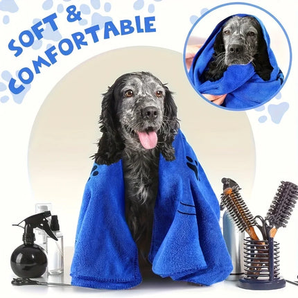 Set van 2 Microvezel Handdoeken voor Honden | 60x100 cm | Superabsorberend en Zacht | Ideaal voor na Bad of Regenwandeling