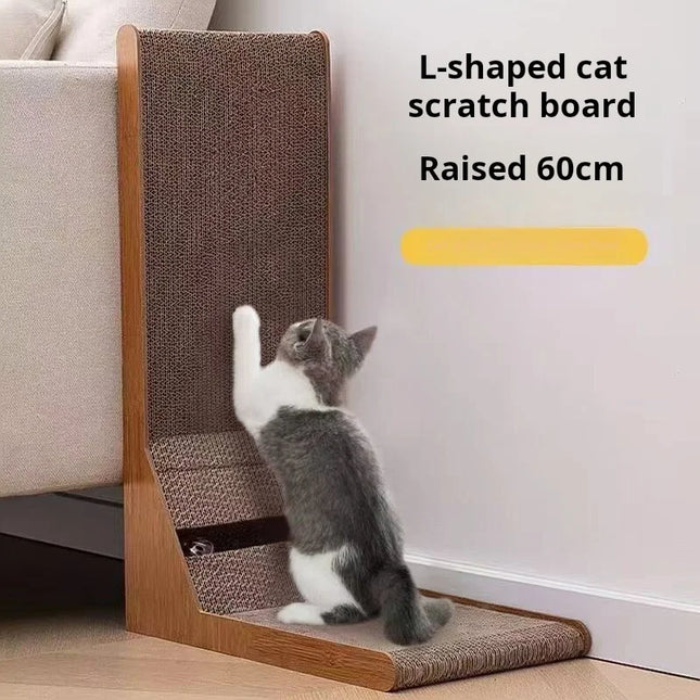 Kattenkrabpaal Hout | Slijtvast & Krasbestendig | Meubeltraining Speelgoed | Enkel Laags