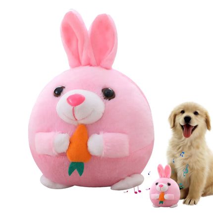 Actief Pluche Springbal voor Huisdieren | Elektronisch, Bouncend Speelgoed met Dierengeluiden voor Honden & Katten