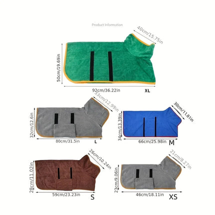Binky hondenhanddoek | Super absorberende microvezel drooghanddoek voor honden | Snel drogen na bad of wandeling | Comfortabel en makkelijk aan te trekken | Wasbaar