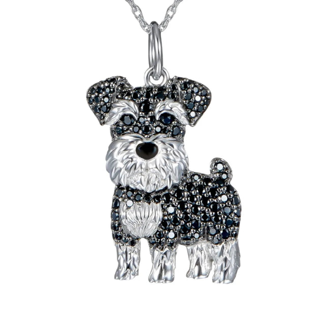 Beagle ketting dames | 925 sterling zilver hanger | Schattige honden sieraden | 3D puppy bedel | Herdenkingssieraad | Cubic zirkonia | Perfect cadeau voor hondenliefhebbers