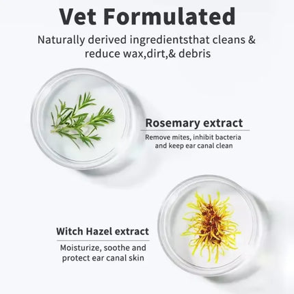 Ear Cleaning Wipes for Pets | Disposable | Finger Cover | Anti-Ear Mite | For Sensitive Ears | Pet Supplies | Suitable for Dogs and Cats | Hands Clean | Safe for Pets