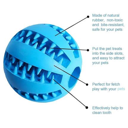 Interactieve Rubber Hondenbal met Voerfunctie | Veilig en Duurzaam | Stimuleert Gebitsverzorging en Intelligentie