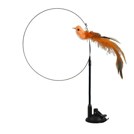 Kattenspeelgoed | Interactieve Pauwenpluim Met Bel | Kunststof Verenstok | Kattenstok | Speeltjes Voor Kittens En Katten | Huisdierbenodigdheden | Veilig En Duurzaam | Simulatie Vogelmotief | Indoor Plezier