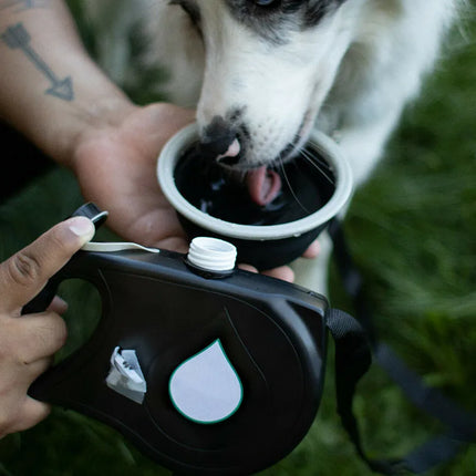 PawTrekker handsfree hondenuitlaatset | Met waterdispenser, afvalzakhouder en opbergvakje | Ideaal voor wandelen, trektochten en reizen