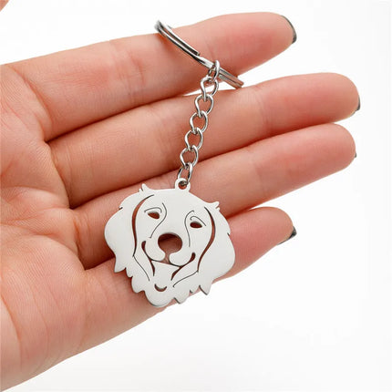 RVS Sleutelhanger Bulldog | Cartoon Dieren Sleutelhanger | Meerdere Stijlen | Hond Sleutelhanger | Uniek Cadeau | Sleutelring | Accessoire voor Auto, Tas of Sleutels | Voor Dierenliefhebbers