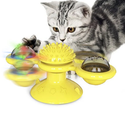 Interactief Draaibaar Speelgoed | Puzzel & Tandverzorging Voor Katten | Plastic Huisdierenspeelgoed | Geen Batterijen | Shandong China