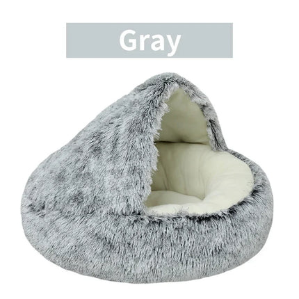 Pluche Winter Kattenmand | Ronde Slaapzak | Huisdieren Nest | Ademend | Voor Katten & Kleine Honden