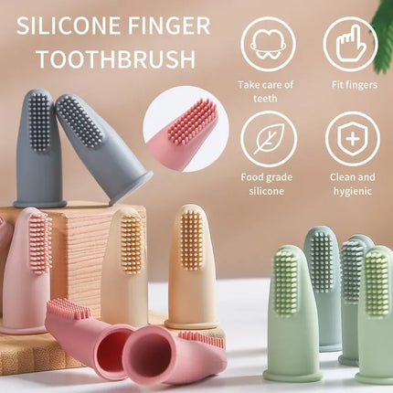 SoftClean Ultra-Zachte Siliconen Vingerhoes | Veilig en Effectief Tandverzorging Accessoire voor Honden en Katten | Beschermt Tandvlees, Verwijdert Plak