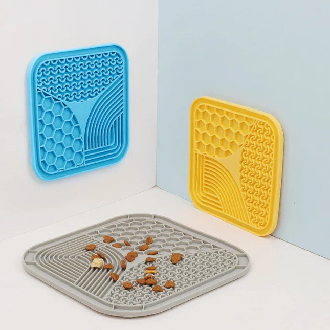 LickMaster – Premium Siliconen Anti-Schrok Voermat | Kalmeert en Bevordert Gezonde Eetgewoontes bij Honden en Katten | Met Zuignappen