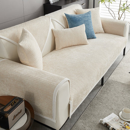 Bobby | Luxe Bankenbescherming Antikras | Geweven Streepontwerp | Wasbaar Chenille | Antislip Onderzijde | Voor Huishoudens met Huisdieren
