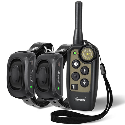 Collar de adiestramiento para perros | Ajustable | Alcance de 670 m | Resistente al agua | Comunicación inalámbrica | Batería de larga duración | Funcionamiento intuitivo | Modos de adiestramiento versátiles | Seguro y duradero