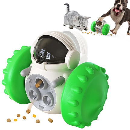 Interactieve SnackTumbler voor Honden en Katten | Stimuleert IQ en Voorkomt Overeten | In Kleuren Turquoise, Groen, Geel, Zwart