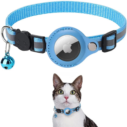 Reflecterende Halsband voor Huisdier | Anti-verlies Tracker | Beschermhoes voor Airtag | Comfortabel en Duurzaam | Verstelbaar voor Katten en Honden