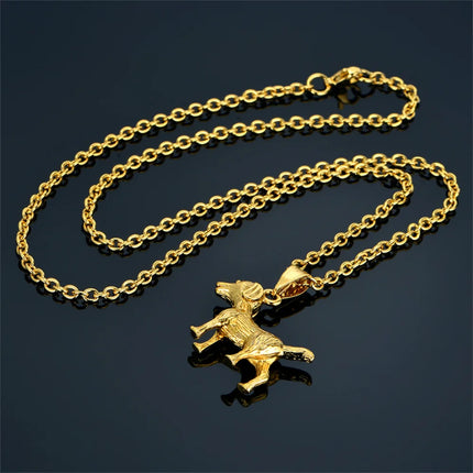 Dierenhanger ketting zilver of goud | Roestvrijstaal | Olifant hond uil kat hanger | Unisex dierenketting | Origineel cadeau voor dames & heren