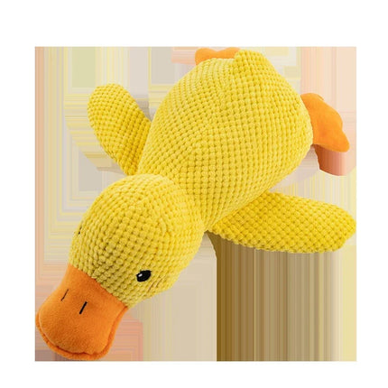 SnuggleQuack Pluche Eend | Kalmerend & Bijtbestendig Hondenspeelgoed met Geluid | Ideaal voor Kauwen & Knuffelen