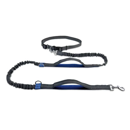 Verstelbare Handsfree Heupriem voor Hardlopen met Hond | Waterbestendig Nylon, Uittrekbaar & Reflecterend | Schokdempend met Dubbele Bungees en 360° Draaibare Clip