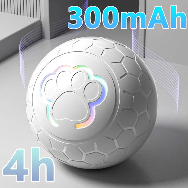Oplaadbare Interactieve LED-Bal voor Huisdieren | Automatisch Rollend & Stuiterend met RGB Licht | USB-Oplaadbaar | Duurzaam TPU