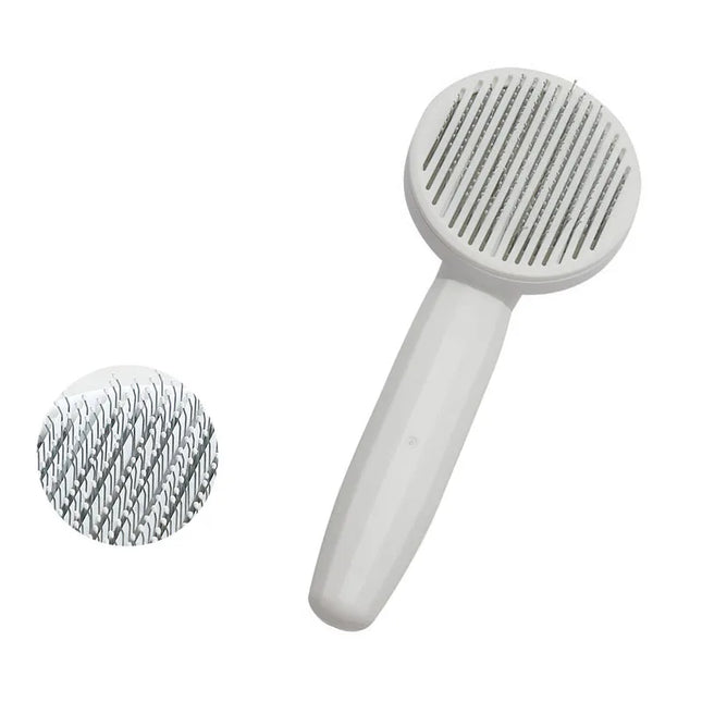 Verzorgingsborstel voor Huisdieren | Verwijder Dode Haren | Comfortabel Antislip Handvat | Geschikt voor Kat en Hond | Groen, Roze, Wit